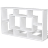 NNEVL Floating Wall Display Shelf 8 Compartments White
