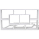 NNEVL Floating Wall Display Shelf 8 Compartments White