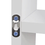 NNEVL Floating Wall Display Shelf 8 Compartments White