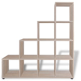 NNEVL Staircase Bookcase/Display Shelf 142 cm Oak