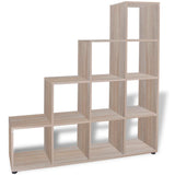 NNEVL Staircase Bookcase/Display Shelf 142 cm Oak