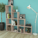 NNEVL Staircase Bookcase/Display Shelf 142 cm Oak