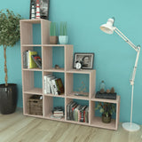 NNEVL Staircase Bookcase/Display Shelf 142 cm Oak