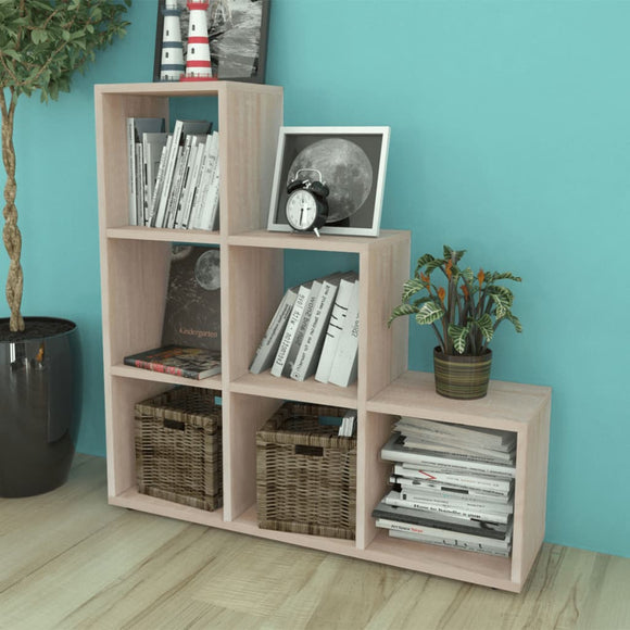 NNEVL Staircase Bookcase/Display Shelf 107 cm Oak