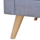 NNEVL Sofa Set 2-Seater and 3-Seater Fabric Light Grey