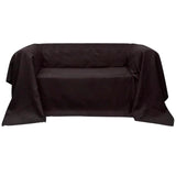 NNEVL Micro-suede Couch Slipcover Brown 210 x 280 cm
