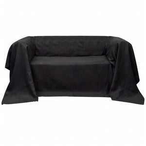 NNEVL Micro-suede Couch Slipcover Anthracite 210 x 280 cm