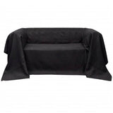 NNEVL Micro-suede Couch Slipcover Anthracite 210 x 280 cm