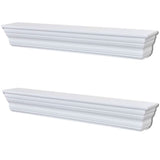 NNEVL Wall Shelves "Aaliyah" 2 pcs White