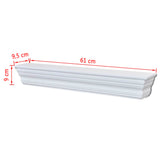 NNEVL Wall Shelves "Aaliyah" 2 pcs White
