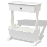 NNEVL Magazine Rack "Melrose" White