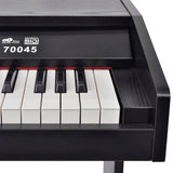 NNEVL 88-Key Digital Piano with Pedals Black Melamine Board