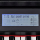 NNEVL 88-Key Digital Piano with Pedals Black Melamine Board