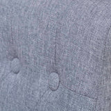 NNEVL Dining Chairs 6 pcs Light Grey Fabric