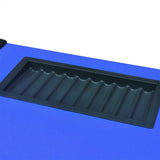NNEVL 10-Player Poker Table with Dealer Area and Chip Tray Blue