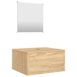 NNEVL 2 Piece Bathroom Furniture Set Oak Engineered Wood