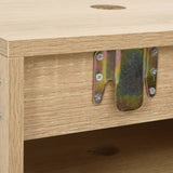 NNEVL 2 Piece Bathroom Furniture Set Oak Engineered Wood