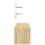 NNEVL 5 Piece Bathroom Furniture Set Oak Engineered Wood