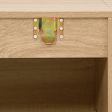 NNEVL 5 Piece Bathroom Furniture Set Oak Engineered Wood