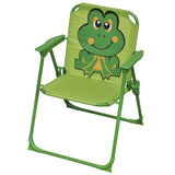 NNEVL 3 Piece Kids' Garden Bistro Set with Parasol Green