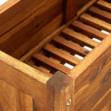 NNEVL Garden Raised Bed Acacia Wood 76x27.6x25 cm