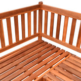 NNEVL Garden Corner Bench 150 cm Solid Acacia Wood