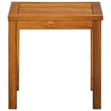 NNEVL Sun Lounger with Table Solid Acacia Wood and Textilene