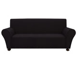 NNEVL Stretch Couch Slipcover Black Polyester Jersey