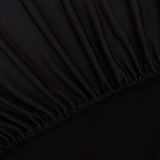 NNEVL Stretch Couch Slipcover Black Polyester Jersey