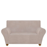 NNEVL Stretch Couch Slipcover Beige Polyester Jersey