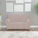 NNEVL Stretch Couch Slipcover Beige Polyester Jersey