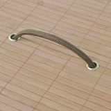 NNEVL Bamboo Laundry Bin Round Natural