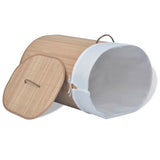 NNEVL Bamboo Laundry Bin Oval Natural