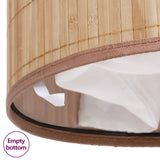 NNEVL Bamboo Laundry Bin Oval Natural
