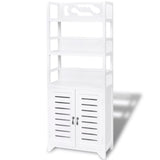 NNEVL Bathroom Cabinet Albuquerque Wood White 46x24x117.5 cm