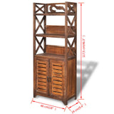 NNEVL Bathroom Cabinet Albuquerque Wood Brown 46x24x117.5 cm