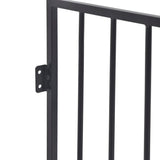 NNEVL Pet Fireplace Fence Steel Black