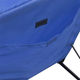 NNEVL Folding Beach Chairs 2 pcs Powder-coated Steel Blue
