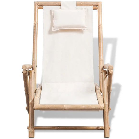 NNEVL Outdoor Deck Chair Bamboo