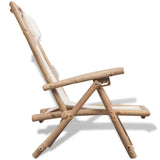NNEVL Outdoor Deck Chair Bamboo