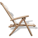 NNEVL Outdoor Deck Chair Bamboo