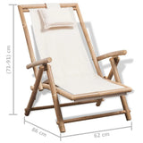NNEVL Outdoor Deck Chair Bamboo