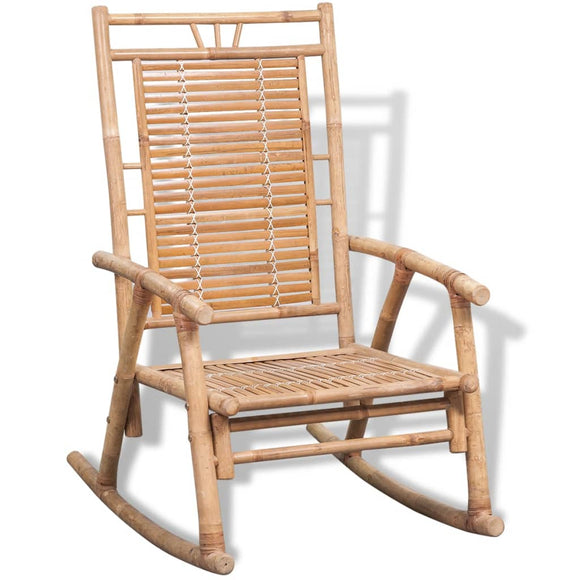NNEVL Rocking Chair Bamboo