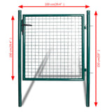 NNEVL Single Door Fence Gate Powder-Coated Steel