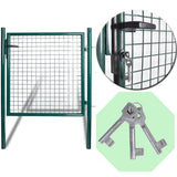 NNEVL Single Door Fence Gate Powder-Coated Steel