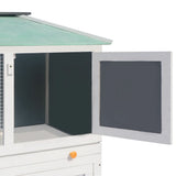 NNEVL Animal Rabbit Cage Double Floor Wood