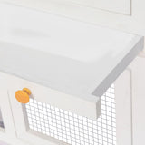 NNEVL Animal Rabbit Cage Double Floor Wood
