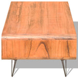 NNEVL Coffee Table 90x55.5x38.5 cm Solid Paulownia Wood Brown