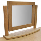 NNEVL Dressing Table with Stool Solid Oak Wood