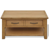 NNEVL Coffee Table 88x53x45 cm Solid Oak Wood